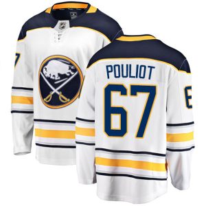 Kinder Buffalo Sabres Eishockey Trikot Benoit Pouliot #67 Breakaway Weiß Fanatics Branded Auswärts